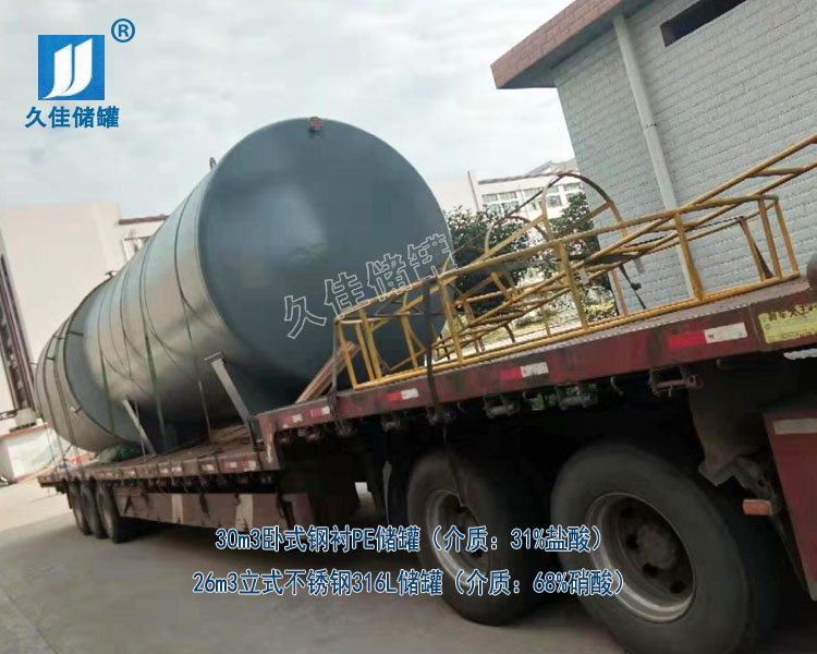 江西30立方鹽酸儲(chǔ)罐和26立方硝酸儲(chǔ)罐廠家哪家好?